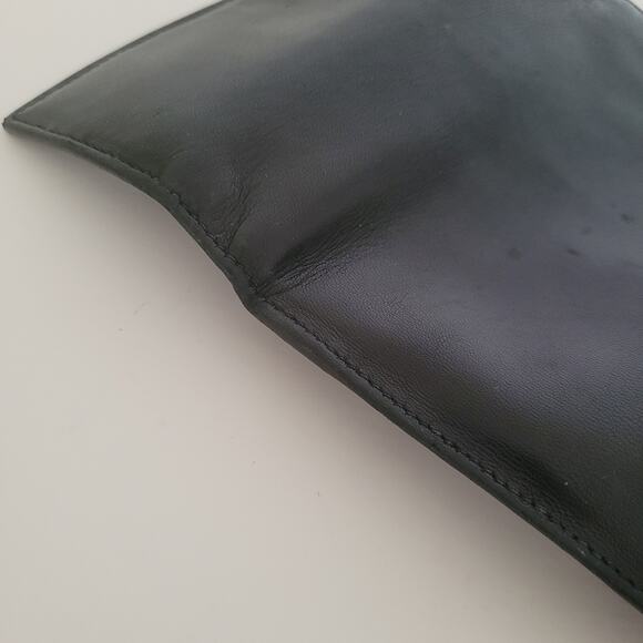 PRADA Portafogilo Donna Nero Black Nappa Leather Wallet Large Envelope Medium - Picture 11 of 14